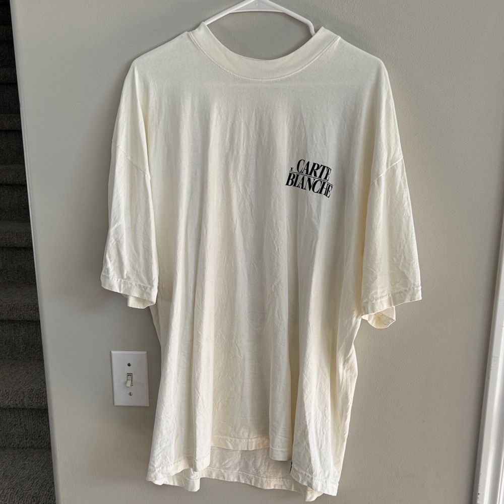 Cream Men's Short Sleeve Tee